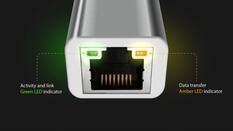 Front. j5create - USB-C to Gigabit Ethernet Adapter - Silver.