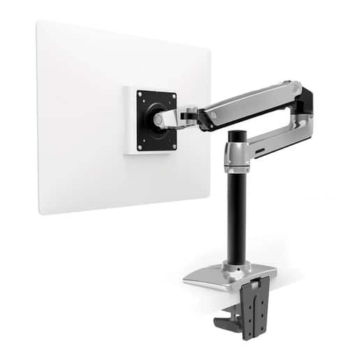 Ergotron - 45-295-026 24 Inches Screen Support Mounting Arm for Flat Panel Monitor - 20 Lbs - Black & Polished Aluminum