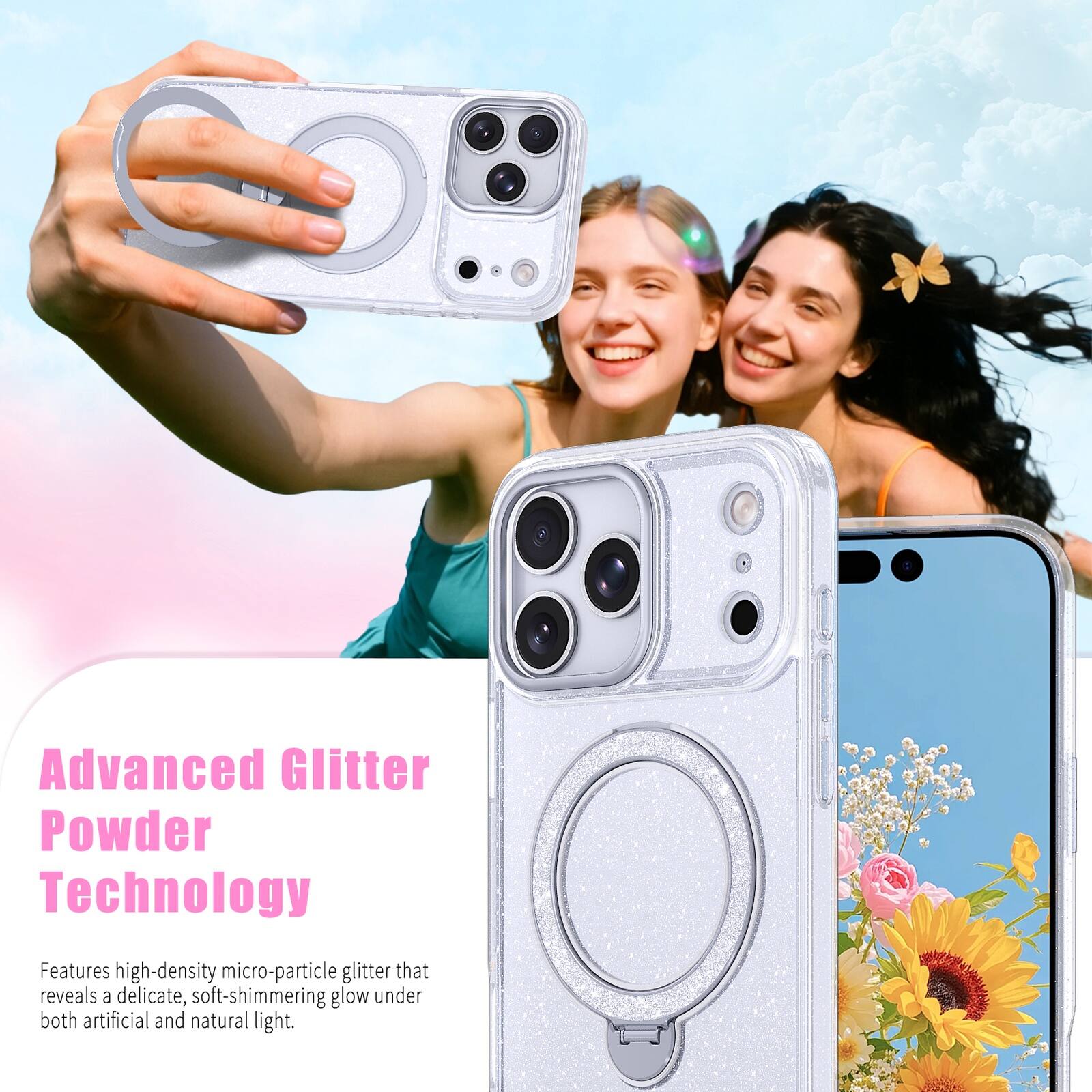Advanced Glitter Powder Technology

Features high-density micro-particle glitter that reveals a delicate, soft-shimmering glow under both artificial and natural light.