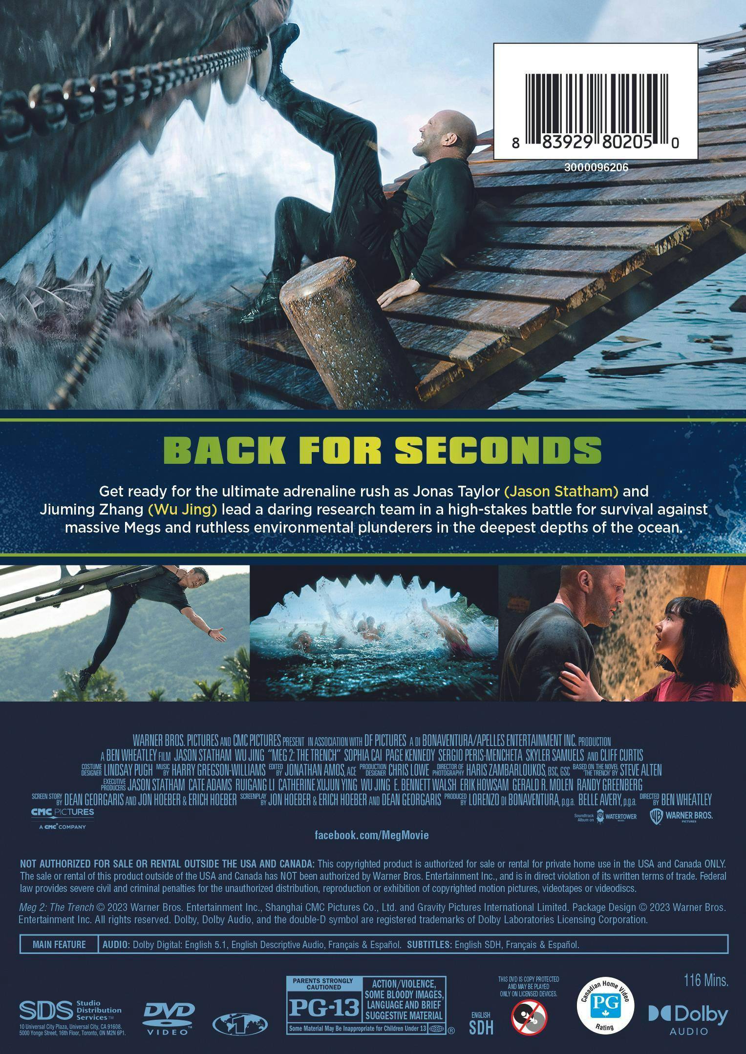 Back. The Meg 2 [DVD].
