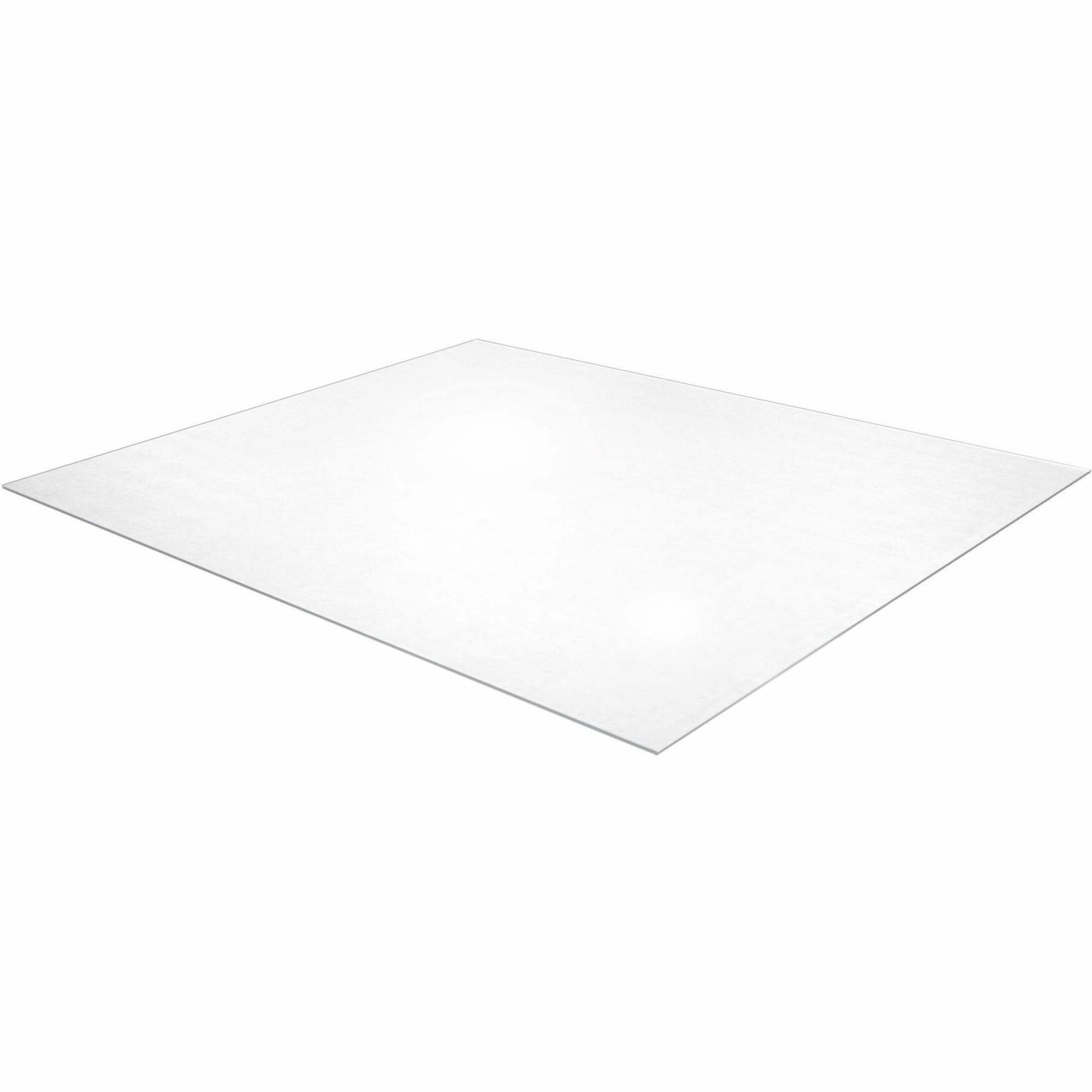 Alt View 16. Floortex - Ultimat XXL Polycarbonate Rectangular Chair Mat for Hard Floors - 60'' x 118'' - Clear.