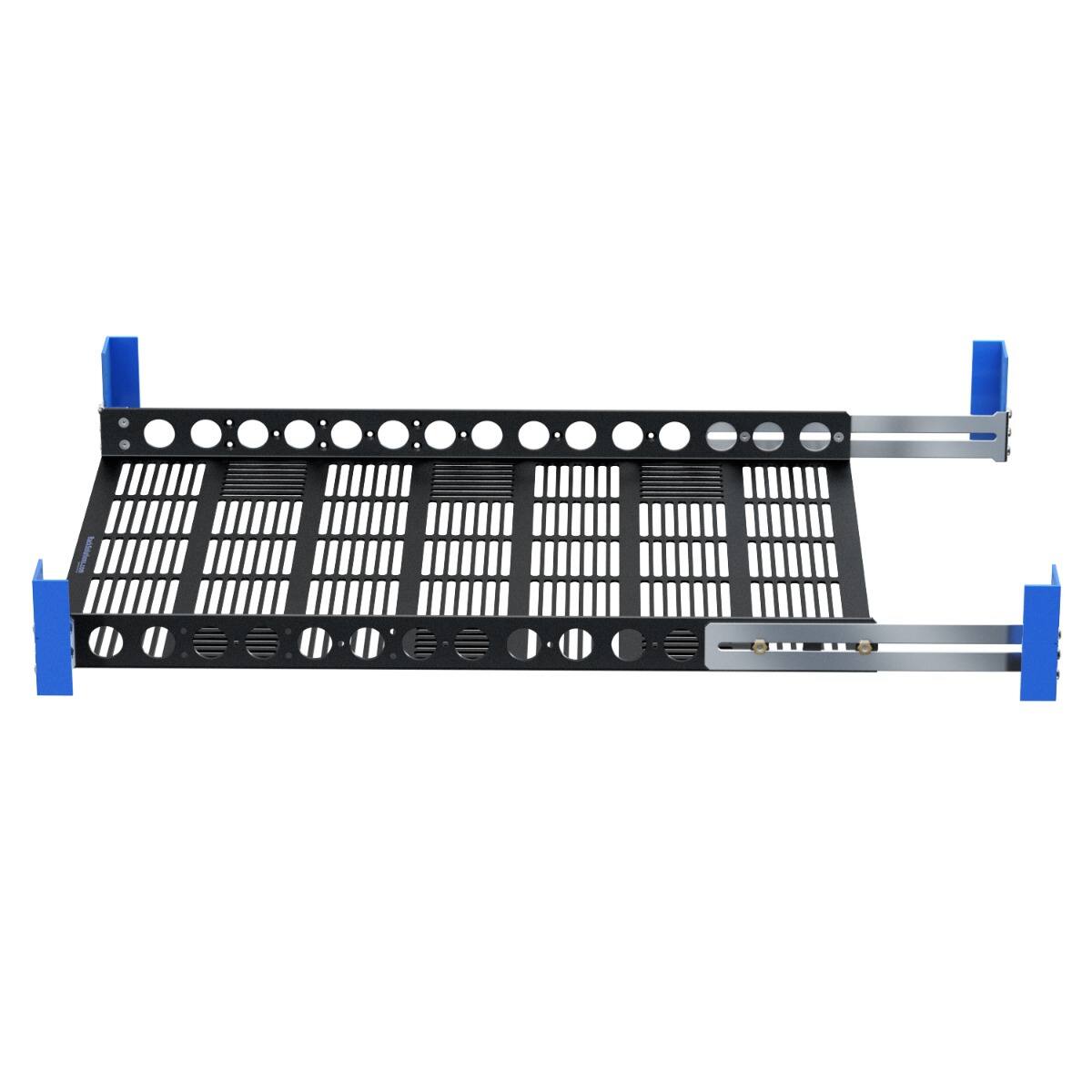 Alt View 10. RackSolutions - RackSolutions 1U 108 Fixed Shelf 24in Depth - Black.