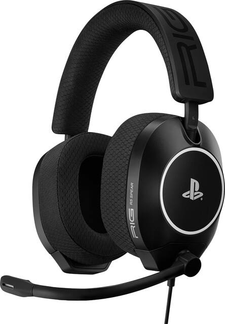 RIG - R5 SPEAR PRO HS Wired Over-Ear Gaming Headset with Graphene Drivers for PlayStation 4 & PlayStation 5 - Black