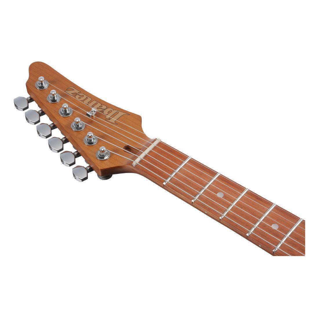 Angle. Ibanez - Ibanez AZ Standard 6str Electric Guitar - Transparent Black Sunburst.