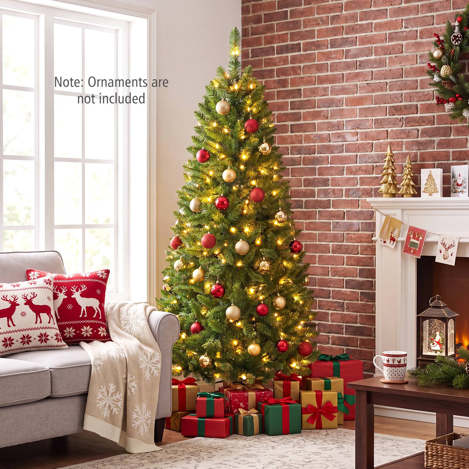 Note: Ornaments are not included