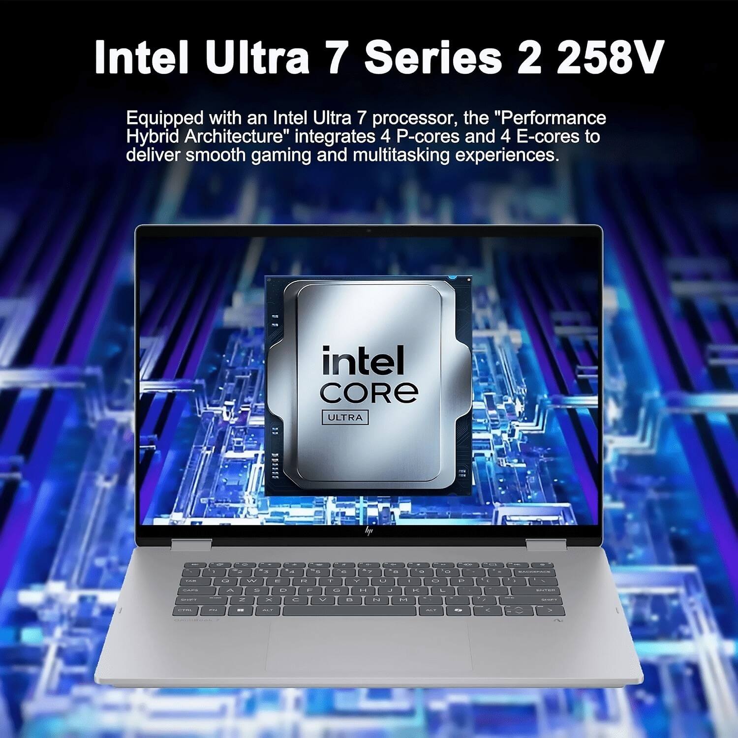 Intel Ultra 7 Series 2 258V

Equipped with an Intel Ultra 7 processor, the "Performance Hybrid Architecture" integrates 4 P-cores and 4 E-cores to deliver smooth gaming and multitasking experiences.