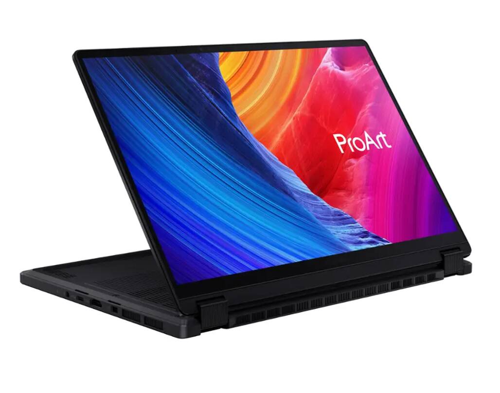 Alt View 8. ASUS - ASUS ProArt 2-in-1 Laptop 13.3 2.8K Display (AMD Ryzen AI 9 HX 370, 32GB LPDDR5X, 1TB SSD, Active Pen, Win 11 Pro) - Nano Black.