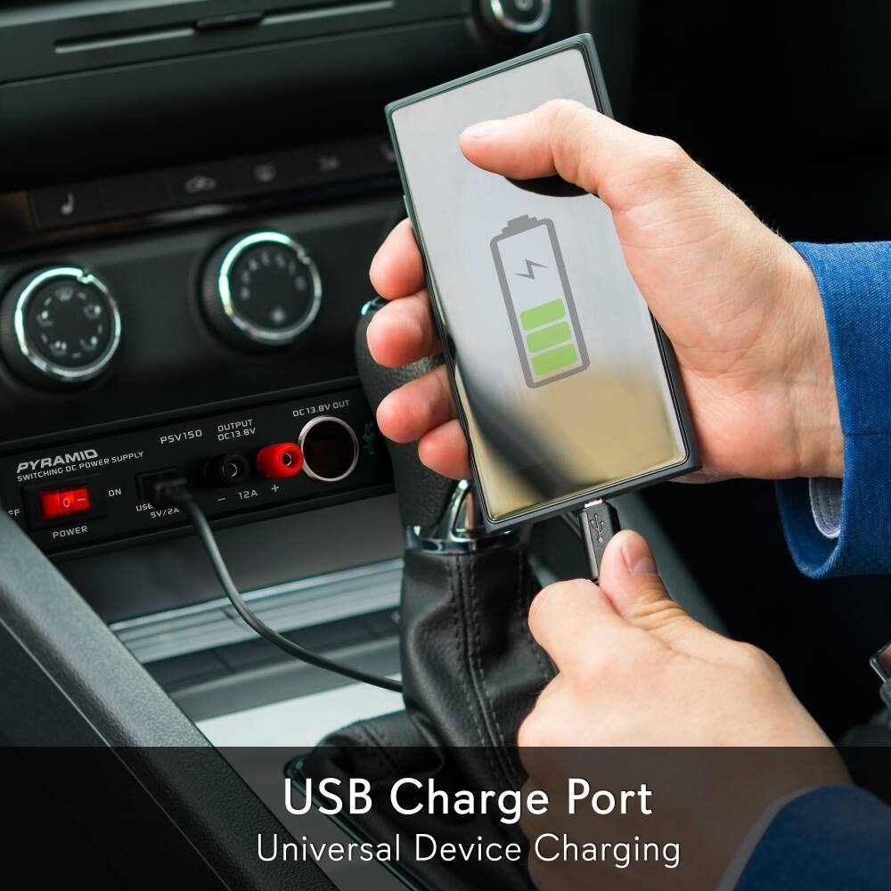 BV OUT DC OC13.BV 13 DUTPUT PSV150 DC13.BV PYRAMID SUPPLY DC POWER SWITCHING ON + : 12A 0 USa SA SV/ZA POWER USB Charge Port Universal Device Charging

USB Charge Port  
Universal Device Charging