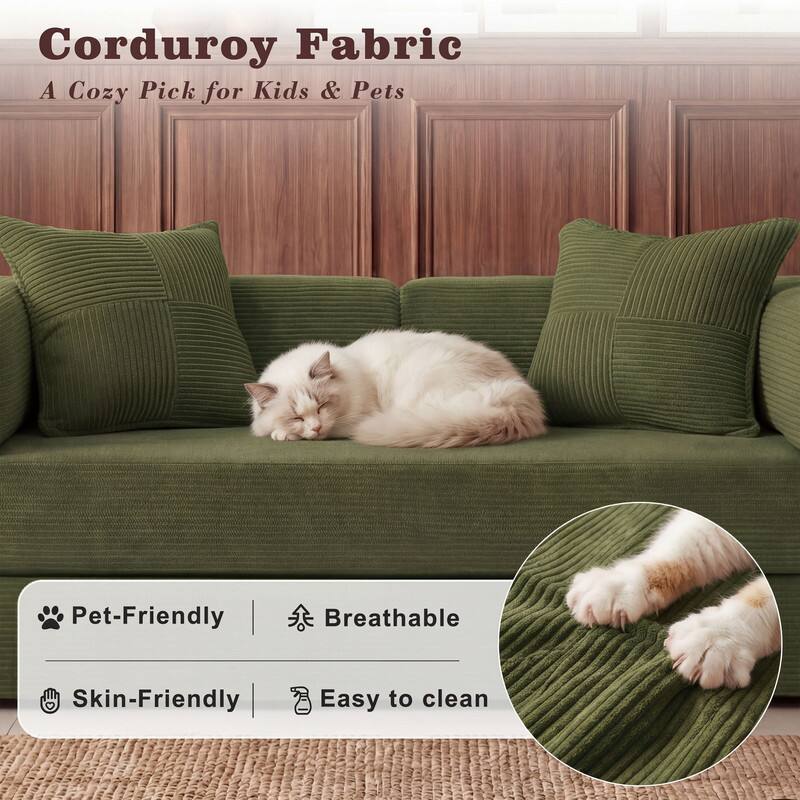 Corduroy Fabric  
A Cozy Pick for Kids & Pets  

- Pet-Friendly  
- Breathable  
- Skin-Friendly  
- Easy to clean
