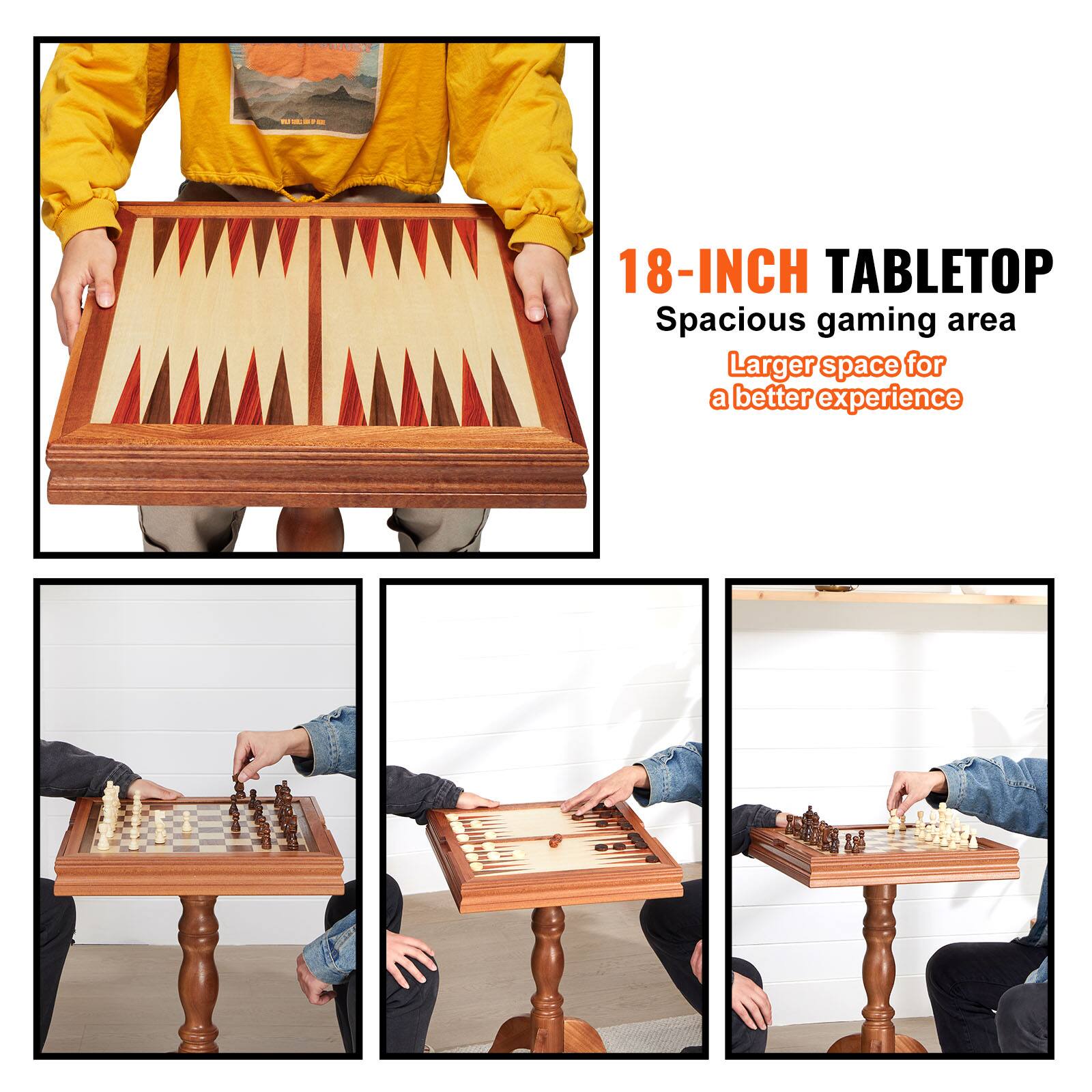 18-INCH TABLETOP  
Spacious gaming area  
Larger space for a better experience