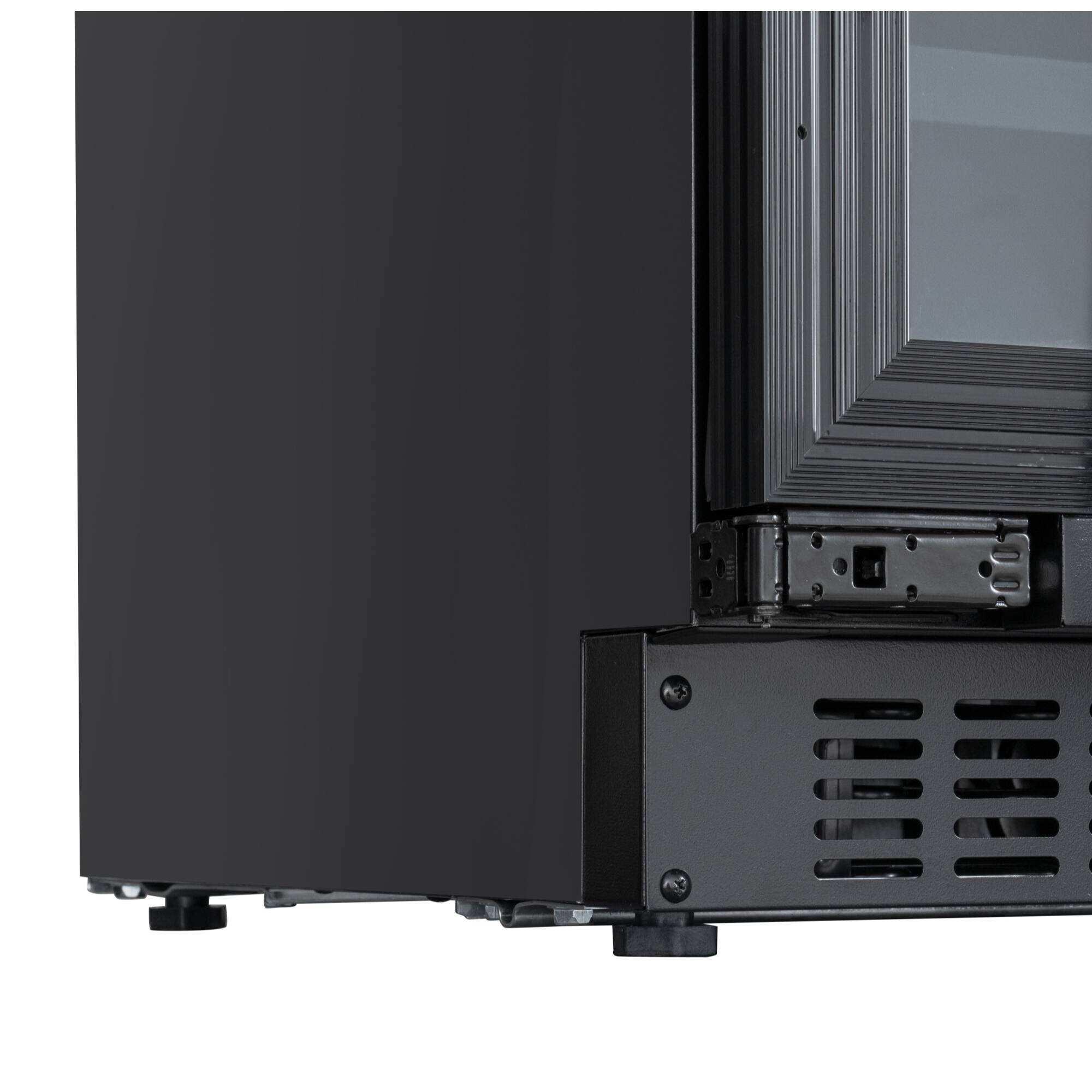 Alt View 7. Koolmore - 24" French Door Panel-Ready Cooler, Dual Zone, 20 Bottles Right / 2.1 Cu. Ft. Left, Black Shelves - Black.