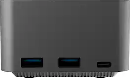Targus - USB-C Alt. Mode Single Video 8K Mobile Dock with Built-In GaN Charger - Black