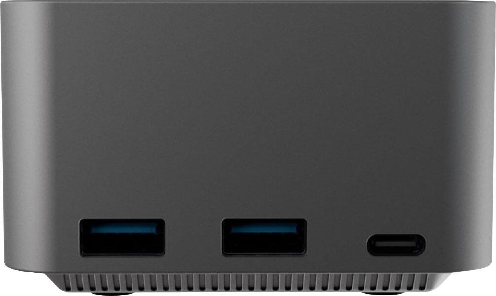 Targus - USB-C Alt. Mode Single Video 8K Mobile Dock with Built-In GaN Charger - Black