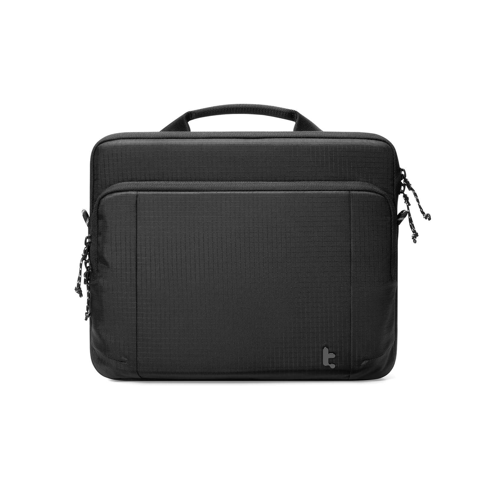 Front. tomtoc - Essence-B34 360° Protective Tablet Case Bag Sleeve for 12.9-13 Inch iPad Air/Pro, Samsung Galaxy Tab, Water-Resistant - Black.