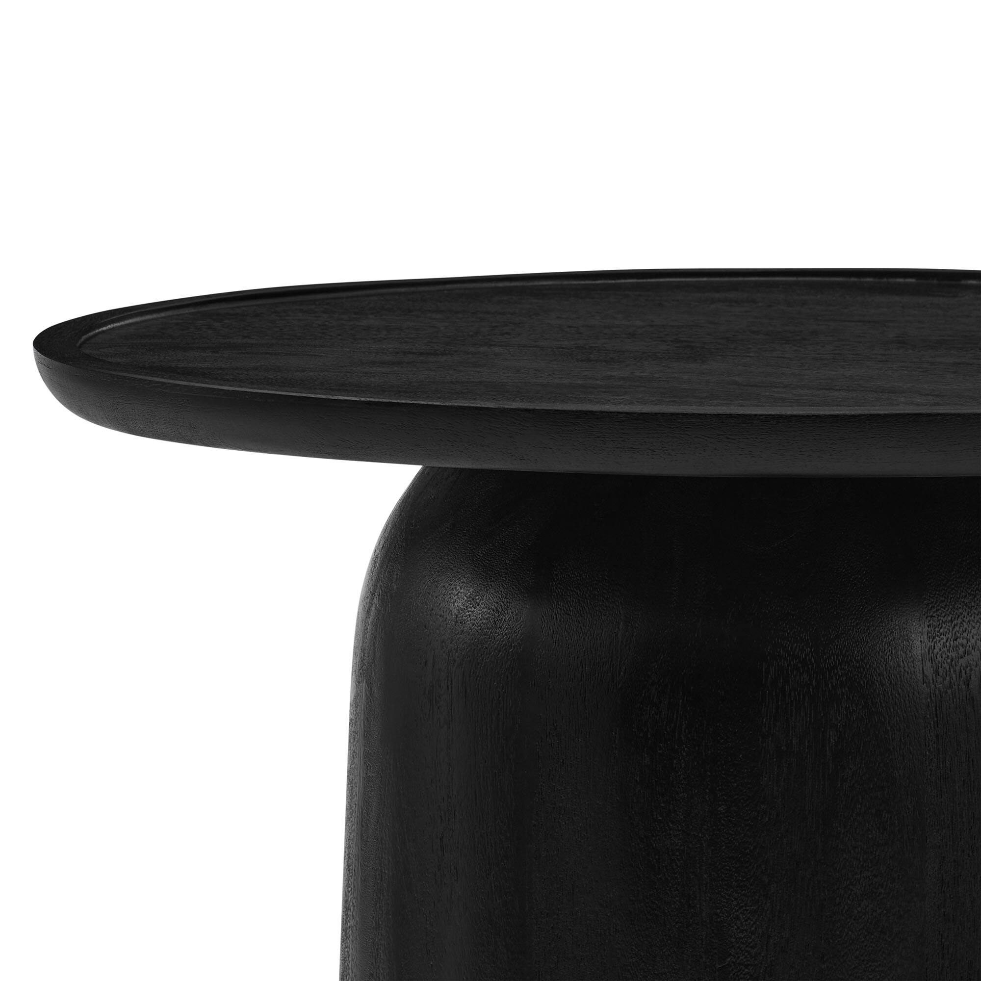 Alt View 3. Modway - Holloway 30" Round Wood Coffee Table by Modway - Black.