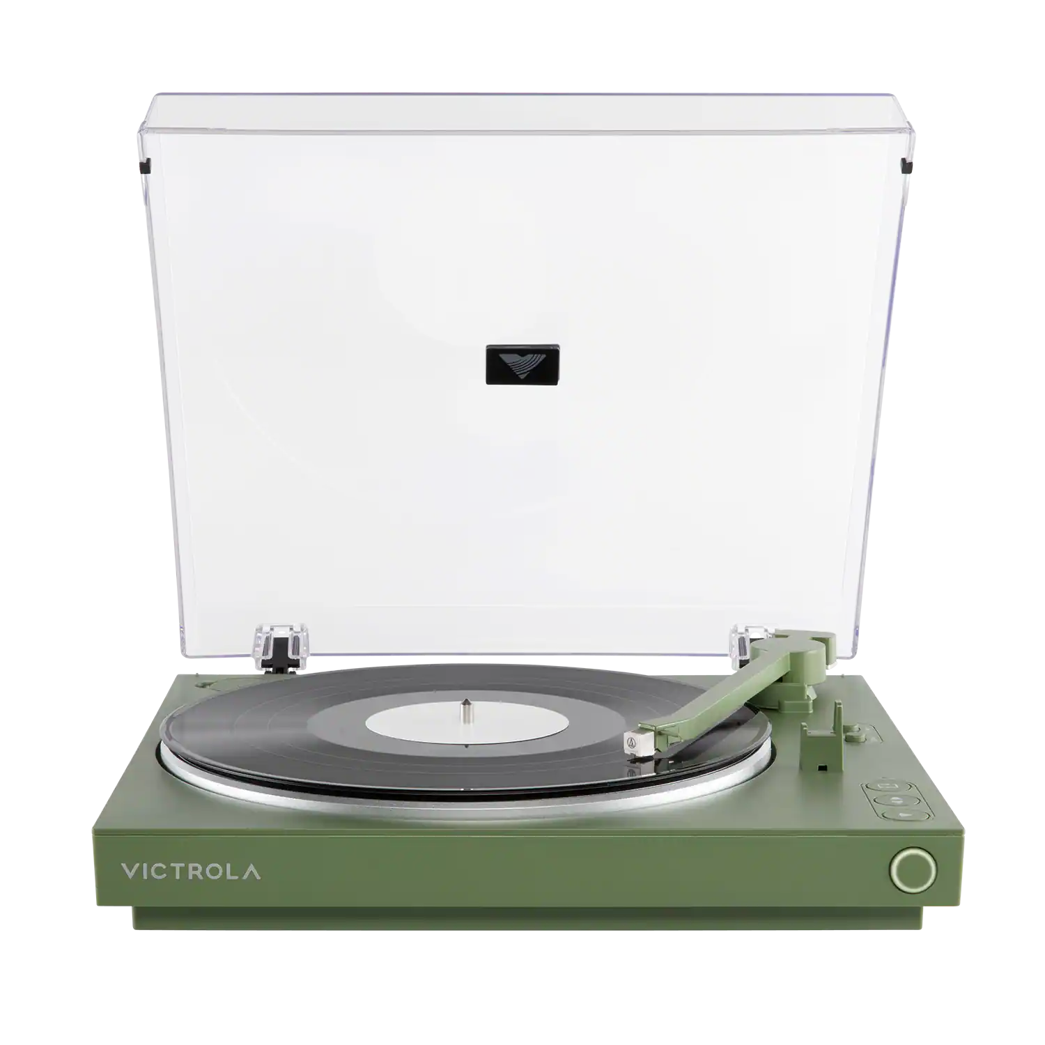 Front. Victrola - Victrola Automatic Turntable - Green.