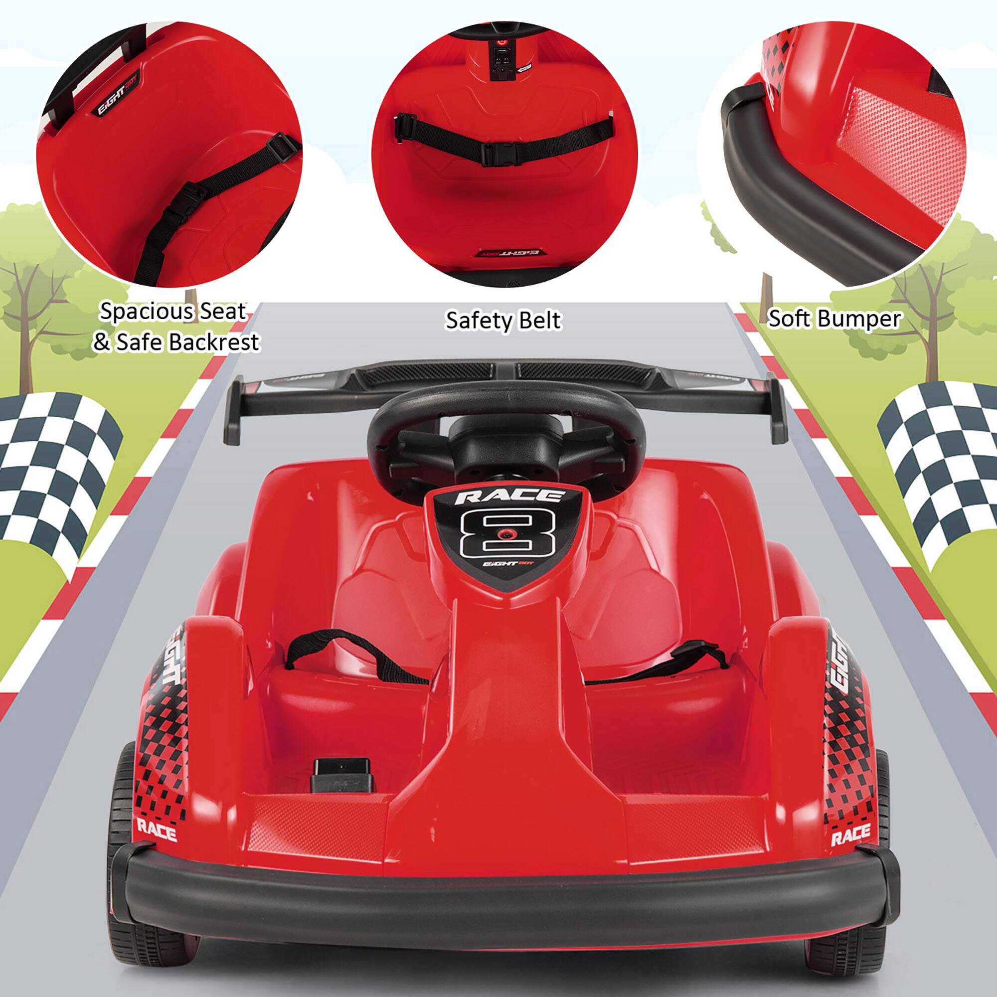EIGHT  
THEKO  
Spacious Seat & Safe Backrest  
Safety Belt  
Soft Bumper  
RACE Z EIGHT  
RACE