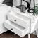 Alt View 23. Walker Edison - 25” Modern Solid Wood 2 Drawer Nightstand - White.