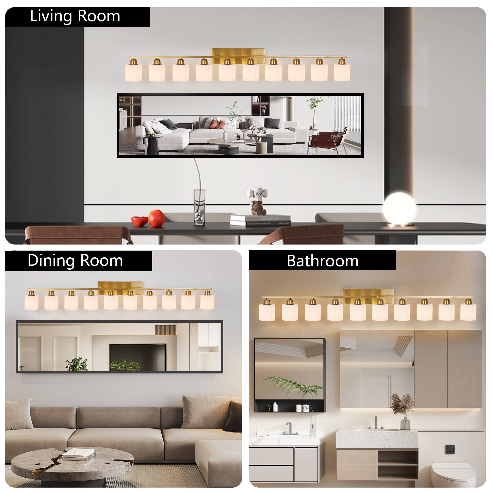 Living Room  
Dining Room  
Bathroom