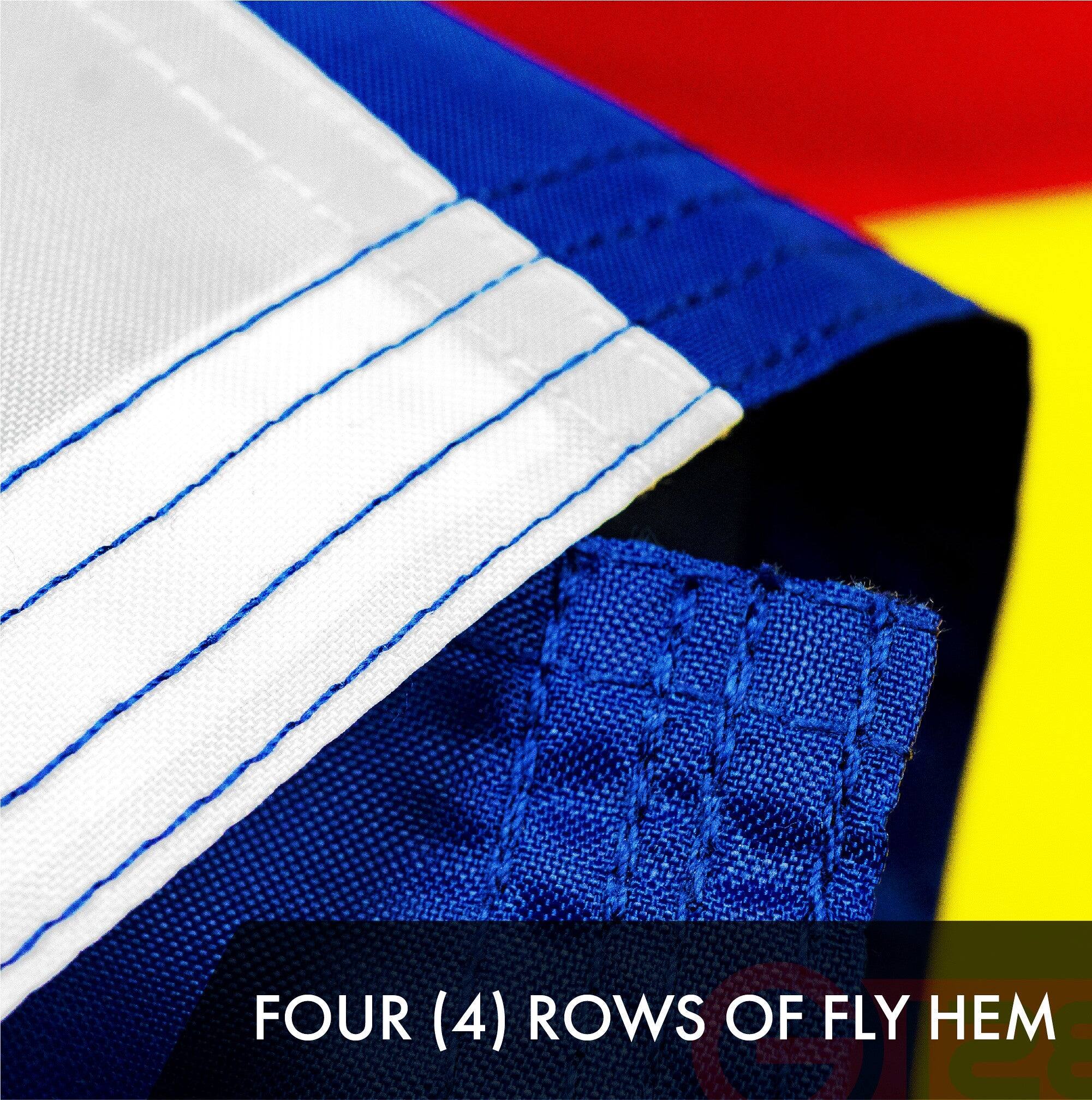 FOUR (4) ROWS OF FLY HEM