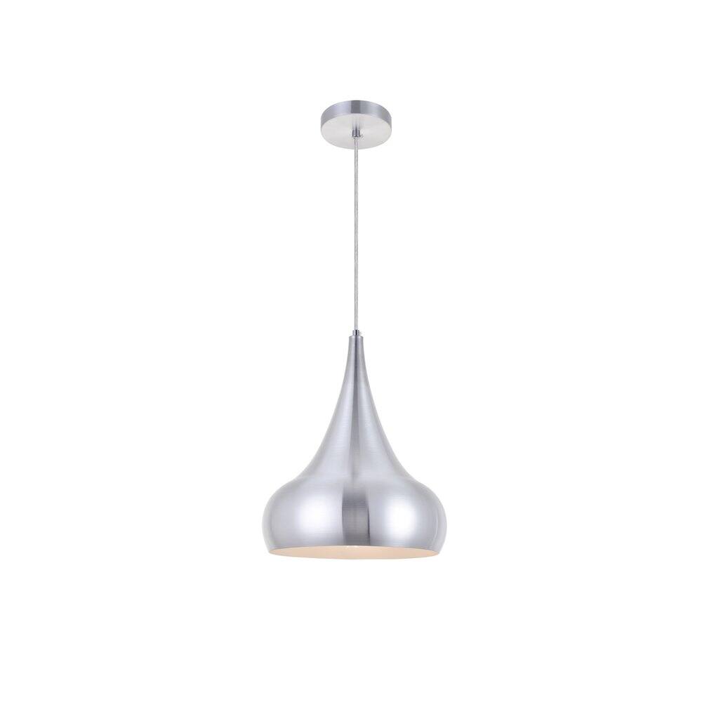 Alt View 3. Living District - Circa 1 Light Burnished Nickel Pendant - Burnished Nickel.