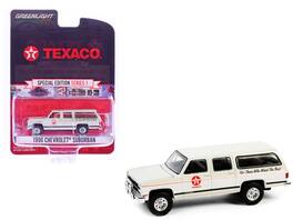 1990 Chevrolet Suburban "Texaco" "Texaco Special Edition" Series 1 1/64 Diecast Model Car by Greenlight - Cream and White