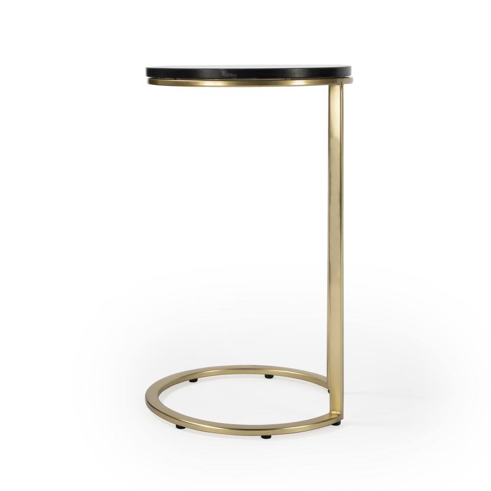 Alt View 1. Butler Specialty - Shounderia Marble Side Table - Black.