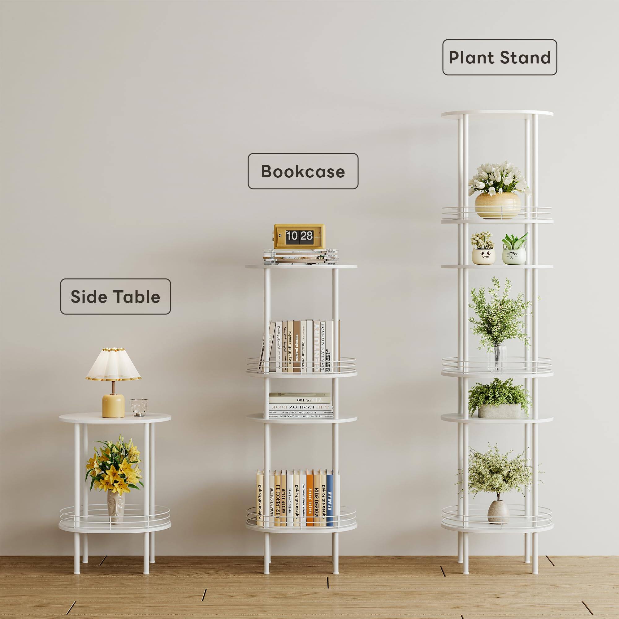 Plant Stand  
Bookcase  
Side Table