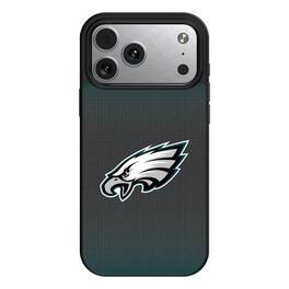 Keyscaper - NFL - Philadelphia Eagles Linen Logo iPhone Magnetic Bump Case - 15 Pro Max - Black