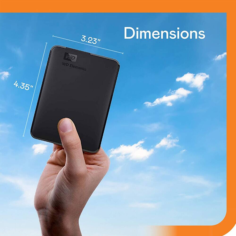 Western Digital 4TB Elements Portable External HDD USB 3.0