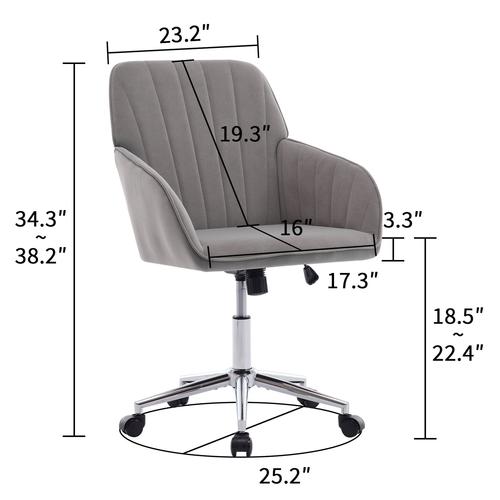 23.2" 19.3" 34.3" ~ 38.2" 16" 3.3" 17.3" 18.5" ~ 22.4" 25.2"