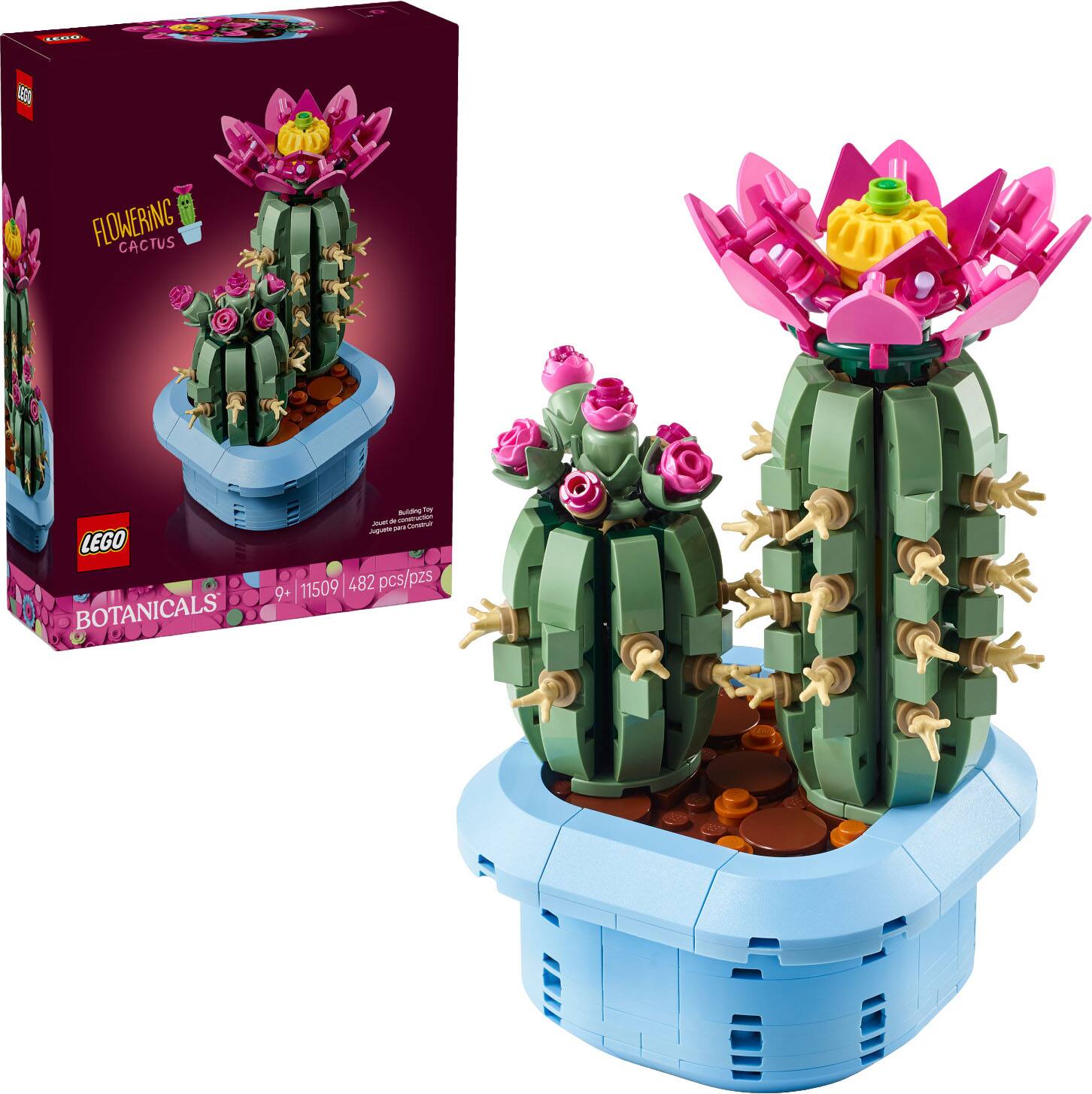 FLOWERING CACTUS LEGO BOTANICALS  
Set Number: 11509  
Pieces: 482 pcs/pzs  
Age: 9+