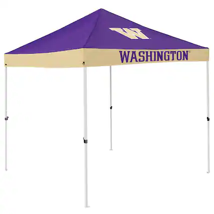 Front. Logo Brands - Washington Huskies 9' x 9' Economy Canopy Tent - Purple.