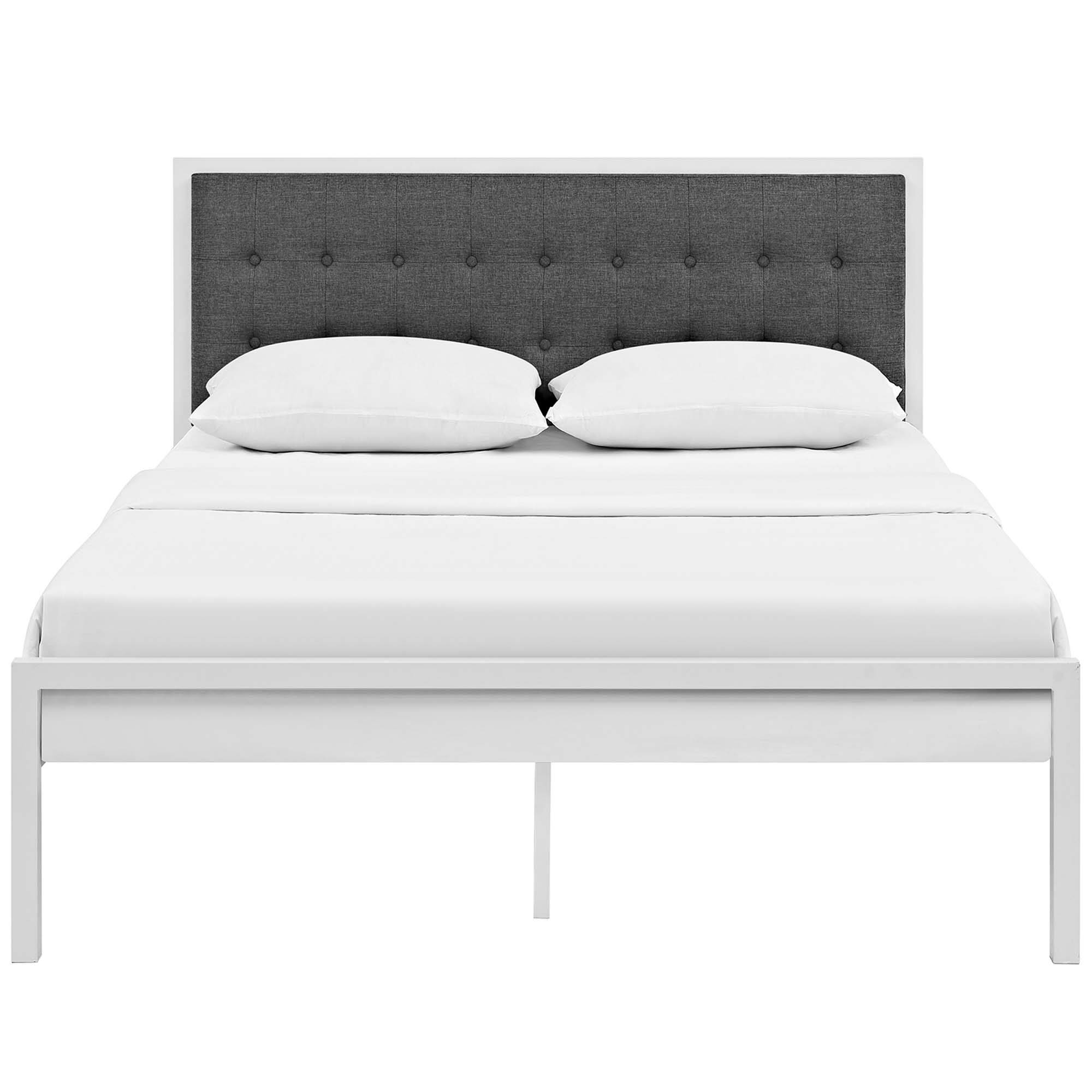 Alt View 1. Modway - Elsie Queen Bed Frame - Gray.