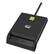 Front. Adesso - Adesso SCR-100 2.5 in. x 3.3 in. x 0.38 in. USB Smart Card Reader - false.