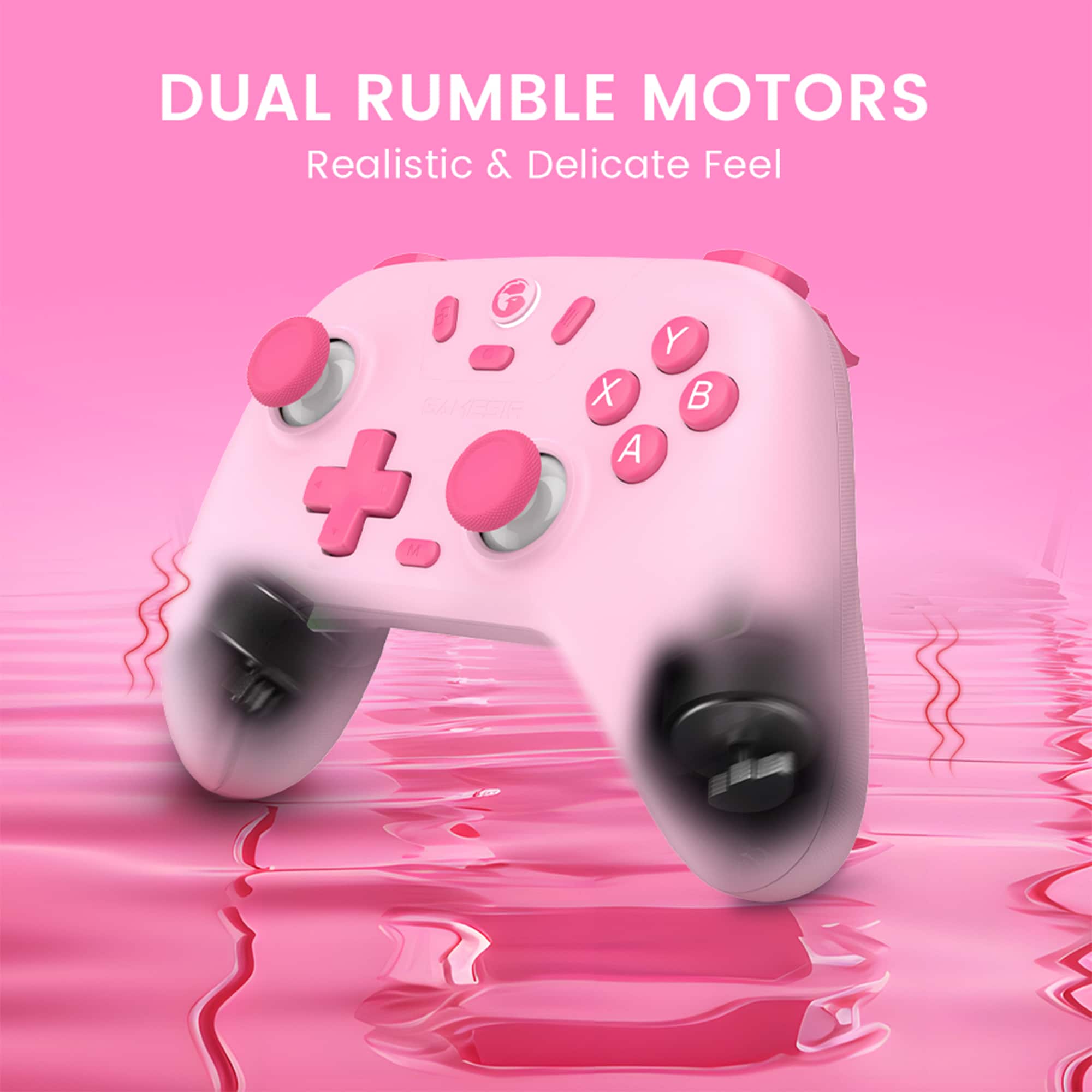 DUAL RUMBLE MOTORS Realistic & Delicate Feel E G 67 36 + M X A Y B FT