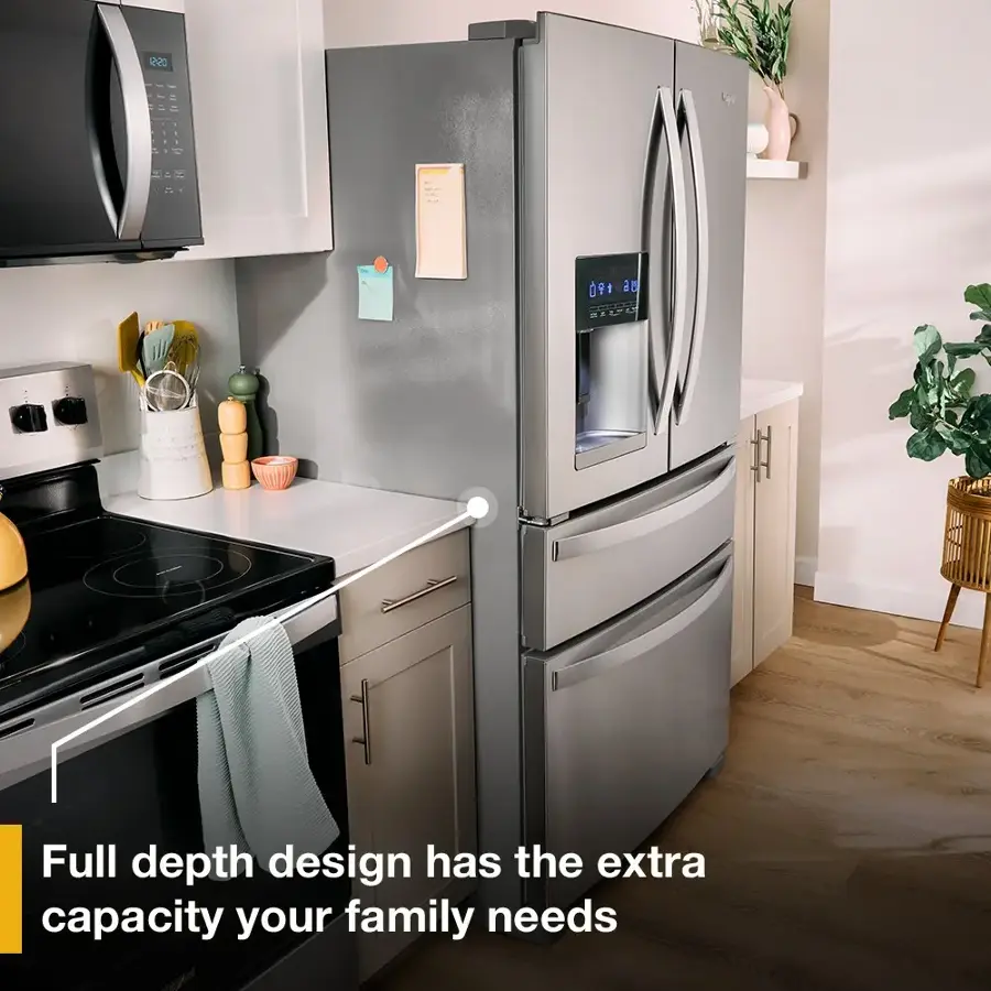 Full depth design has the extra capacity your family needs.