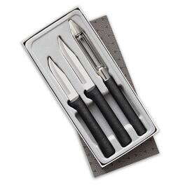 Rada - 3 Piece Kitchen Basics Knife Set with Gift Box, Handles - Black