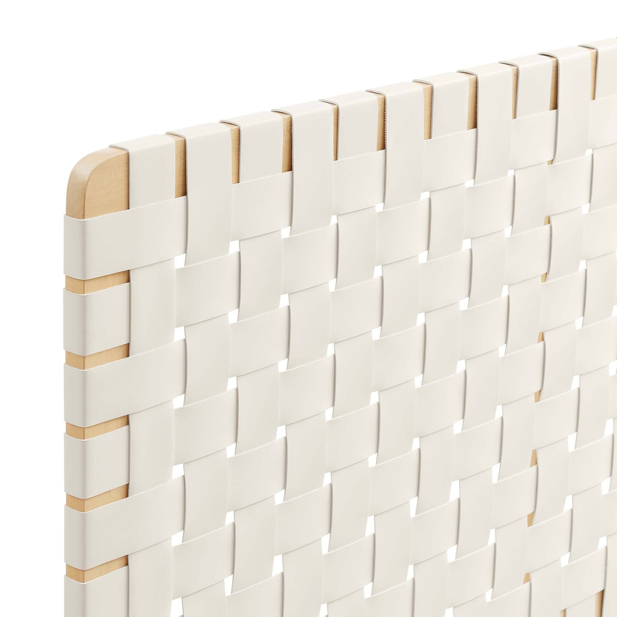 Alt View 2. Modway - Sparta Weave Vegan Leather Queen Headboard by Modway - Brown.