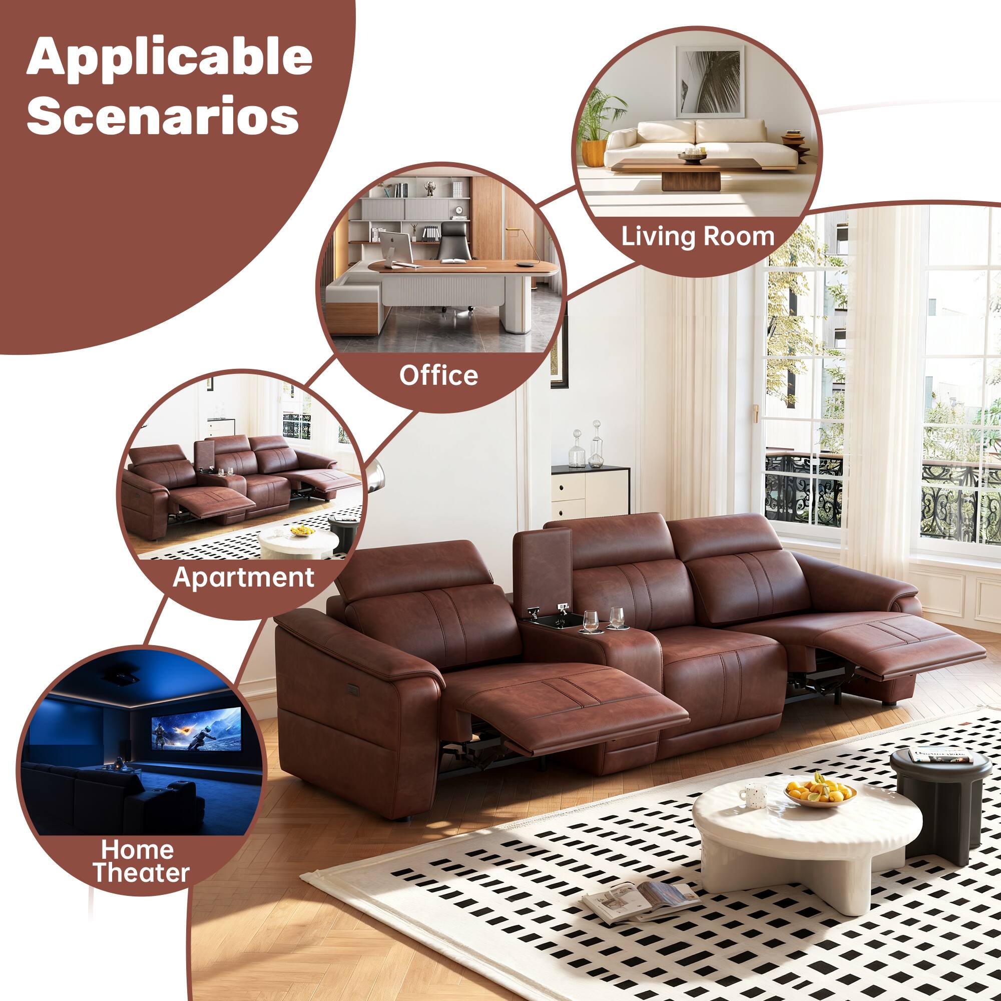 Applicable Scenarios
- Living Room
- Office
- Apartment
- Home Theater