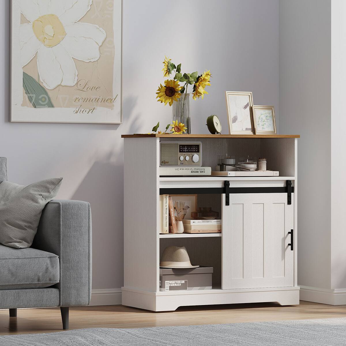 The text on the image reads "Love remained short".