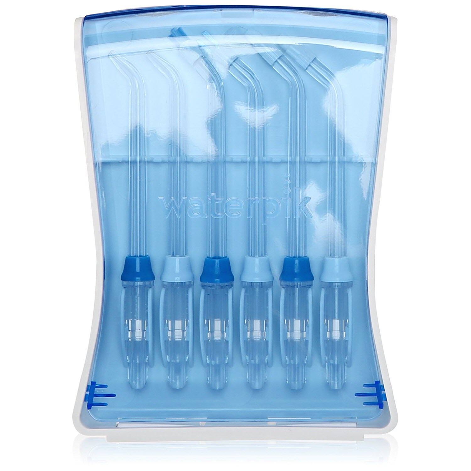 Alt View 11. Waterpik - Water Flosser Tip Storage Case with 6 Tips - Blue.
