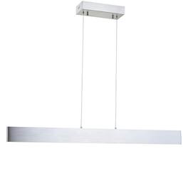 Jonathan Y - Draper 40" Dimmable Adjustable Integrated LED Metal Linear Pendant - Brushed Aluminum