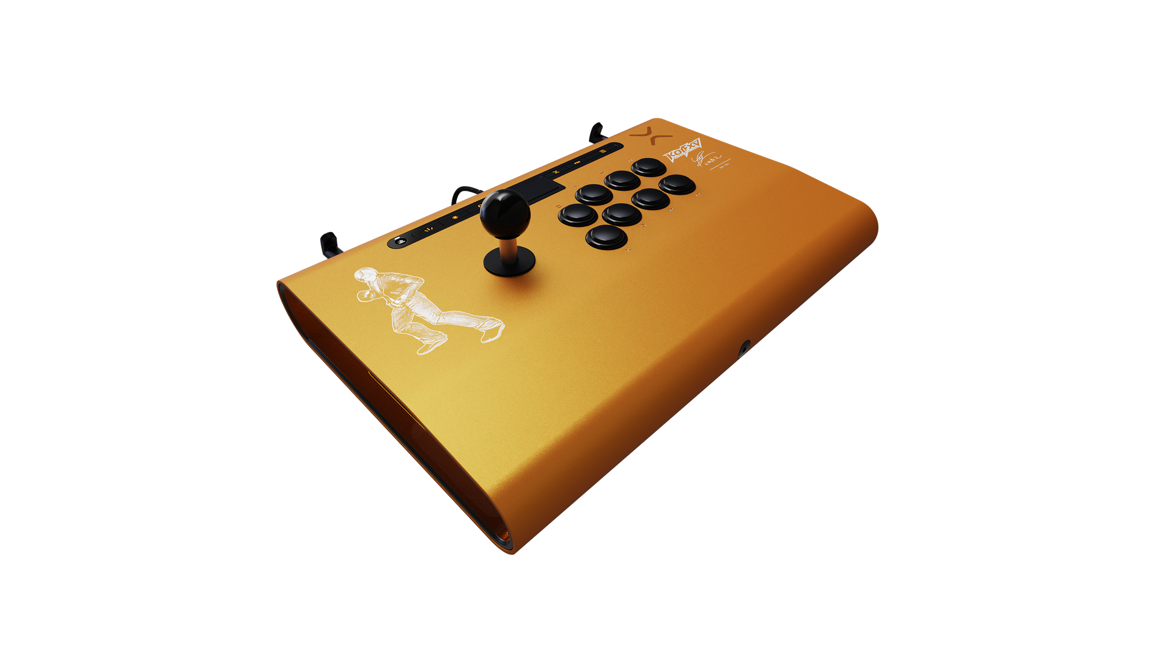 Left. Performance Designed Prod - The King of Fighters Victrix™ Pro FS Arcade Fight Stick - Gold.