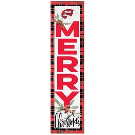Jardine - Western Kentucky Hilltoppers 12'' x 48'' Outdoor Christmas Leaner - White