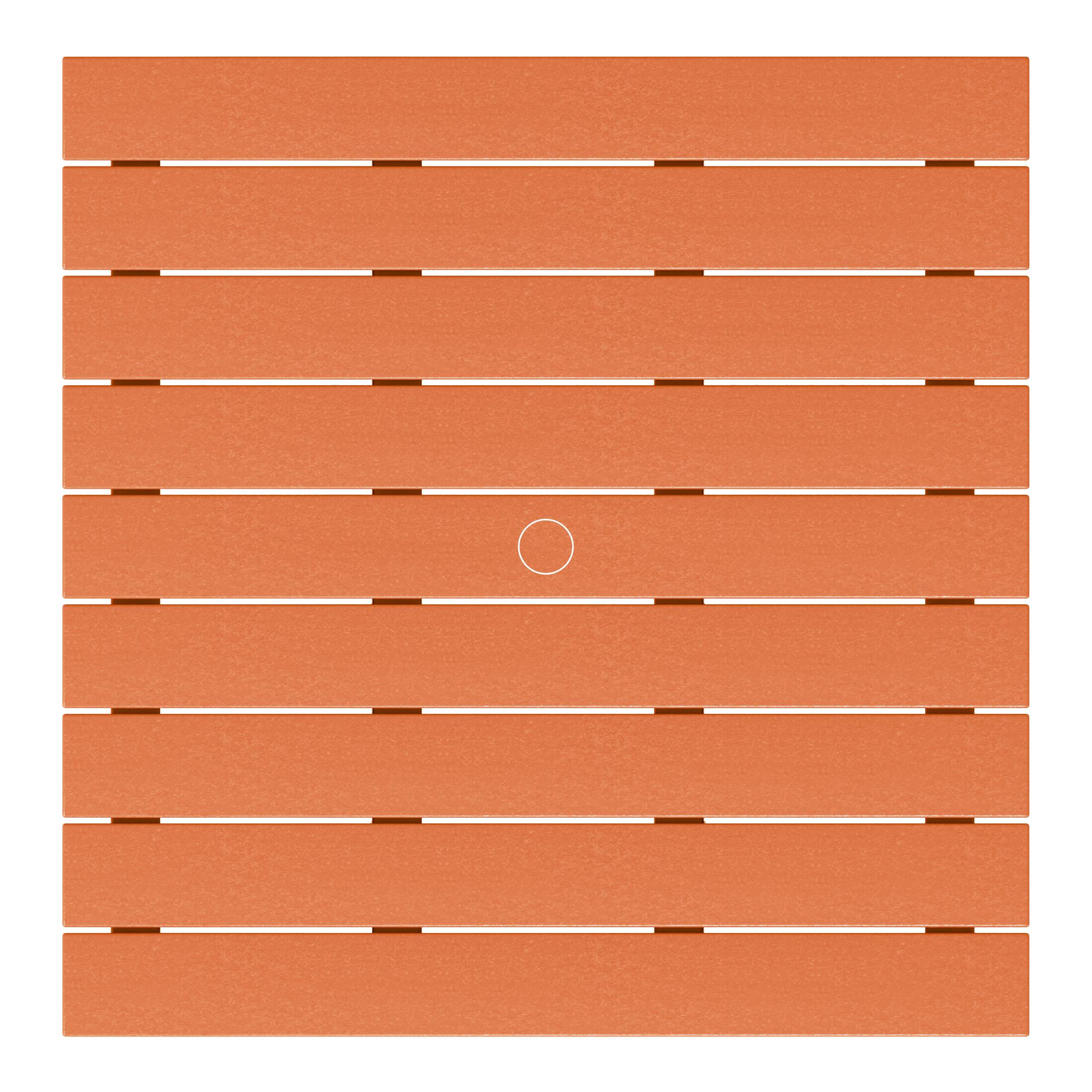 Alt View 1. WestinTrends - WestinTrends Malibu Kids Outdoor Patio Furniture HDPE 30" Wide Square Dining Table - Orange.