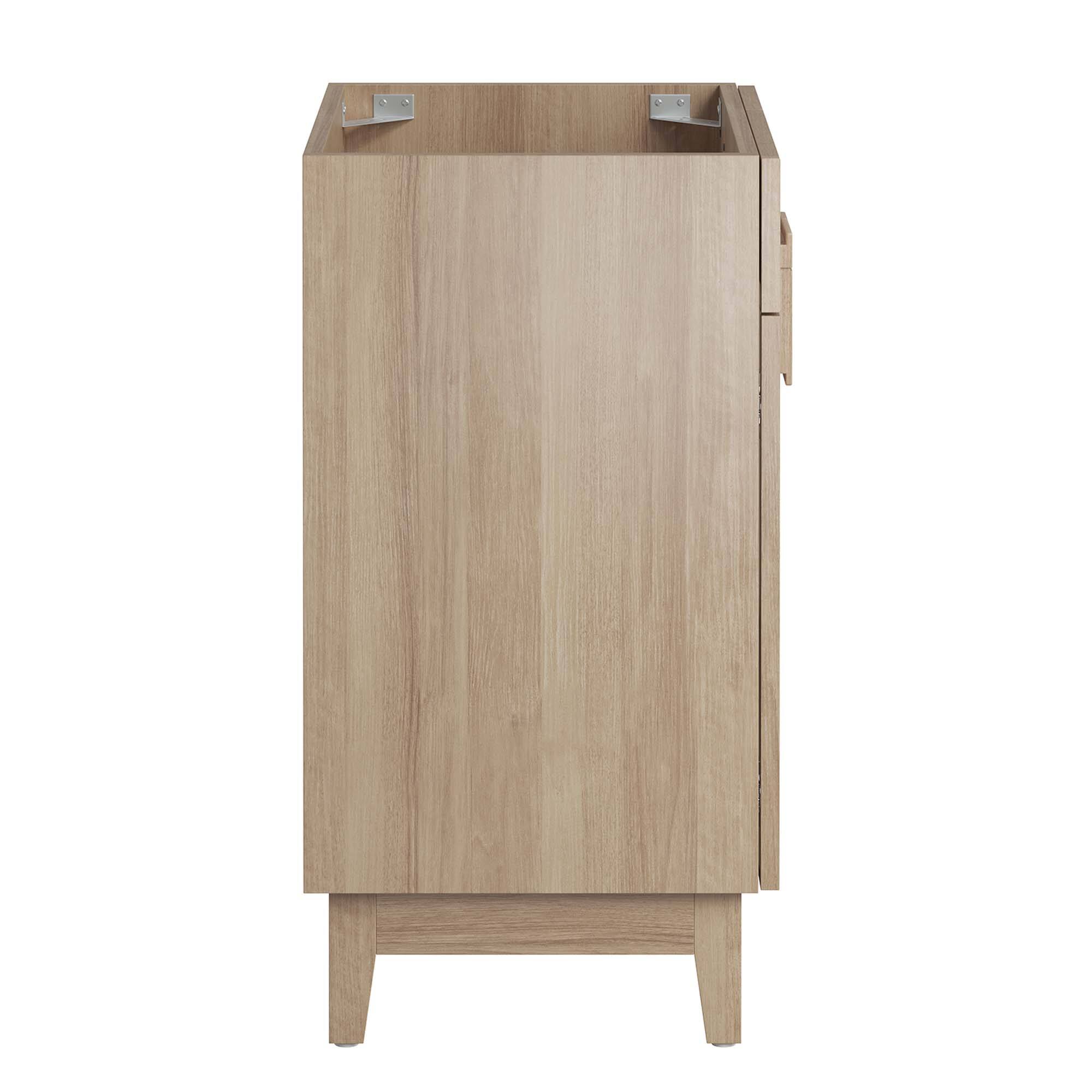Alt View 1. Modway - Miles Bathroom Cabinet Basin Not Included by Modway - Oak.