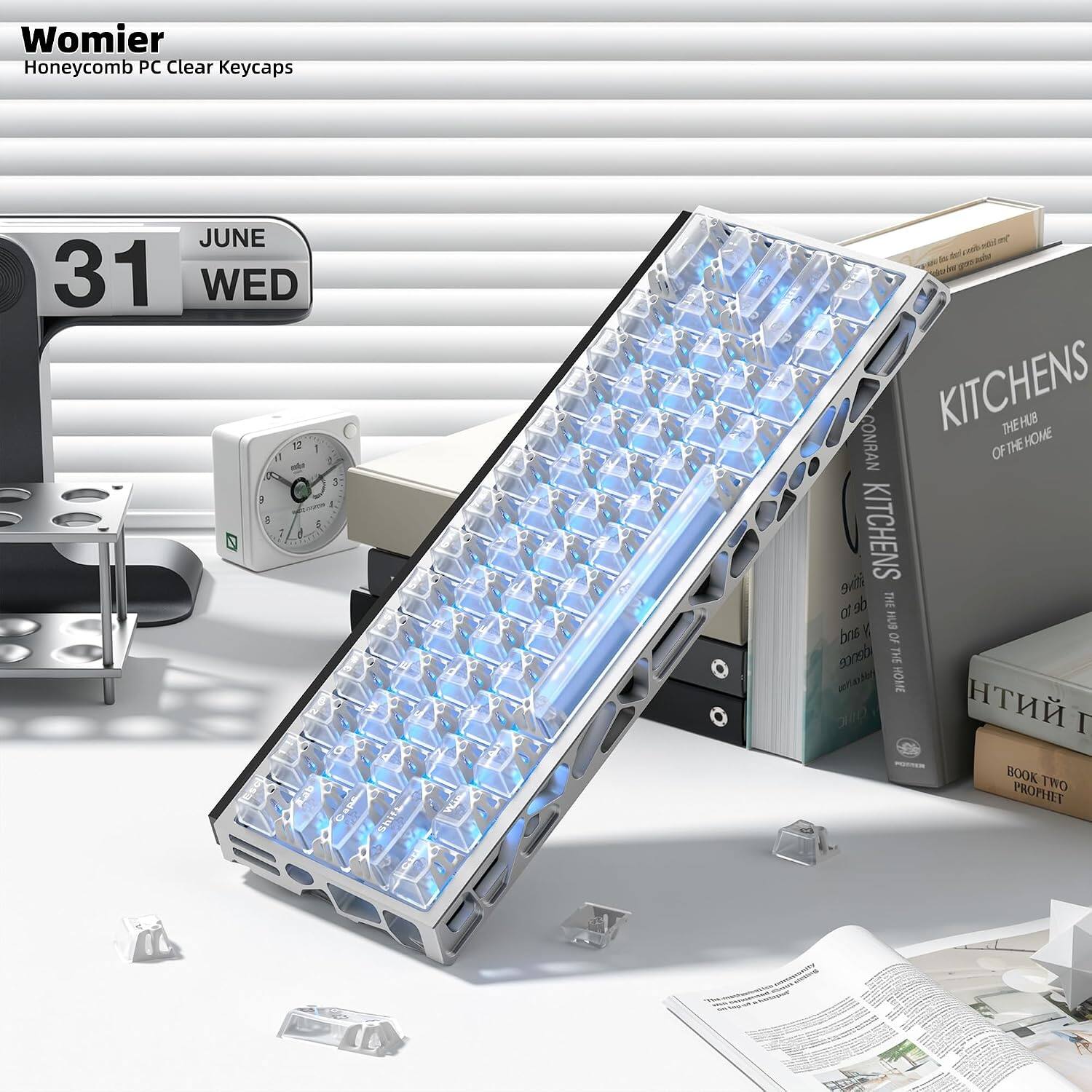 Womier Honeycomb PC Clear Keycaps

JUNE 31 WED 12 I 1 1 1 e 3: 3 5. 8 6 7

Shift

WILD

CONRAN KITCHENS OF THE HOME OF THE HUB ative at de KITCHENS THE and HUS OF 9,3. neb THE HOME :  BOOK TWO PROPHET

- BIRLING