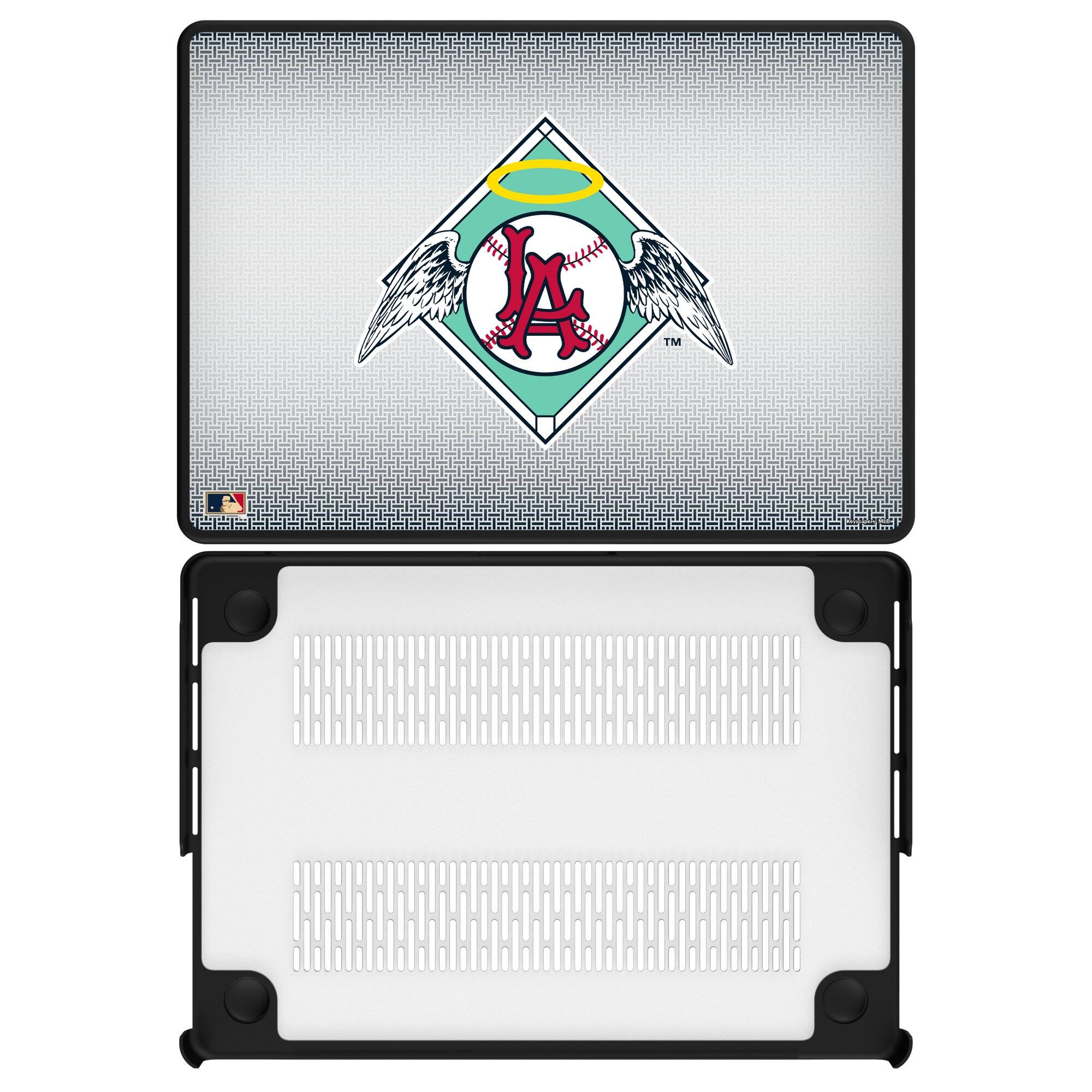 Front. Keyscaper - California Angels Linen MacBook Case - Air 13 in - Multicolor.