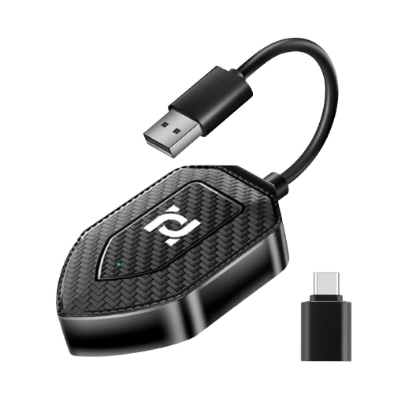 Front. Home Collection - Wireless CarPlay Adapter – Auto CarPlay Wireless Dongle for iPhone & Android, Plug & Play Car Multimedia Receiver.